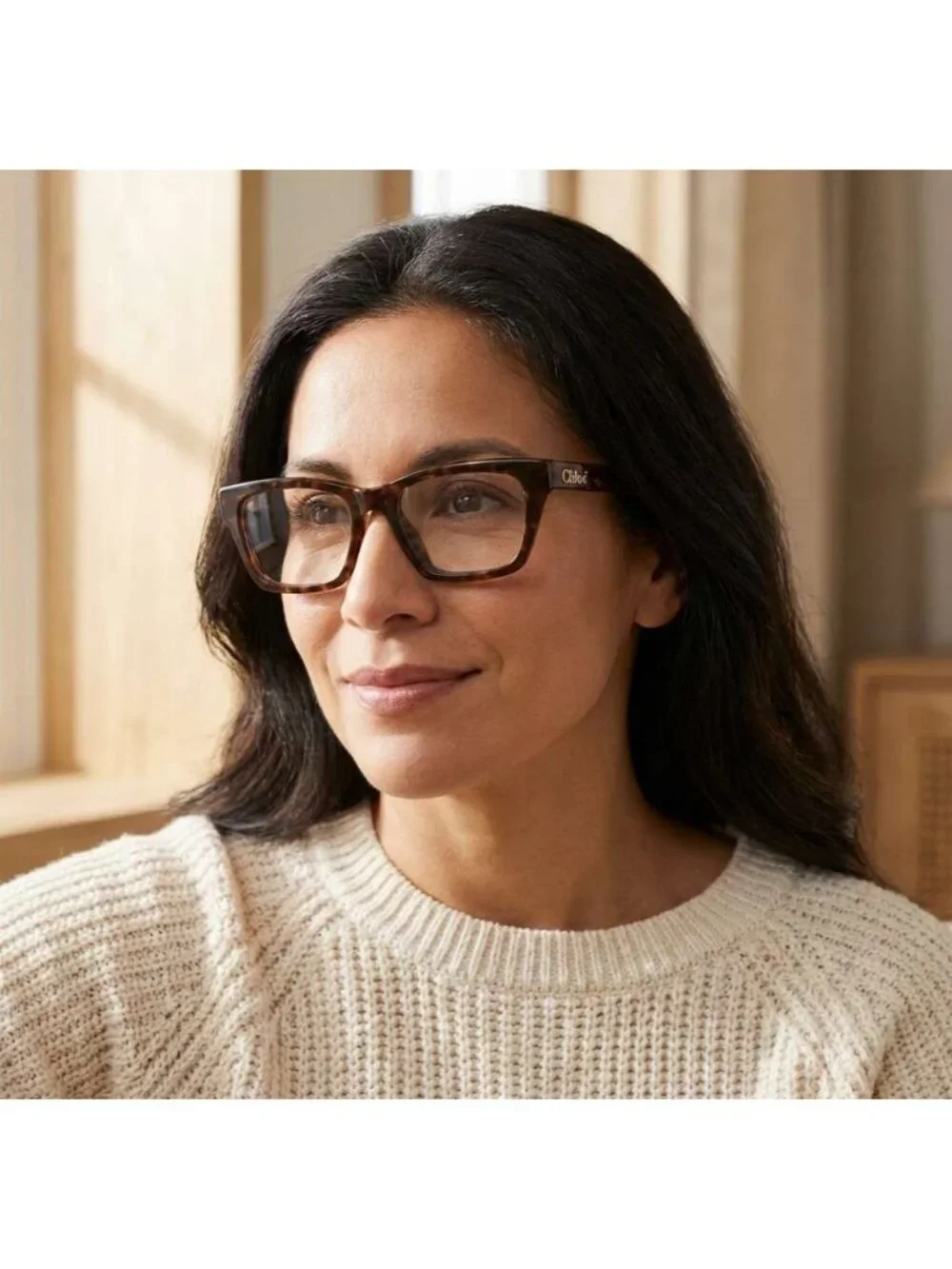 Chloe CH0242O 007 Eyeglasses Bordeaux 53mm Square Frame